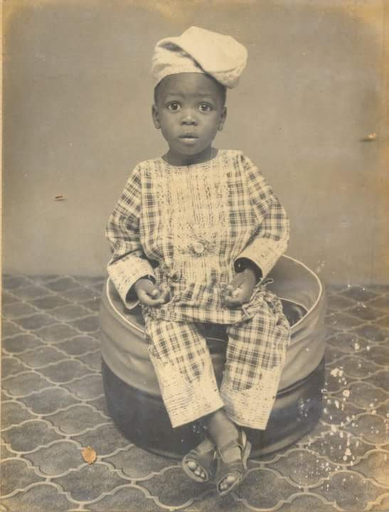 Olayinka Abiodun at 2 years old